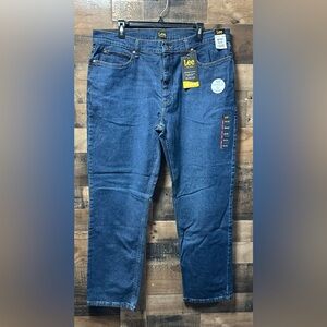 NEW Lee Jeans Men’s Night Shade Blue Relaxed Fit Straight Leg Size 38x30
